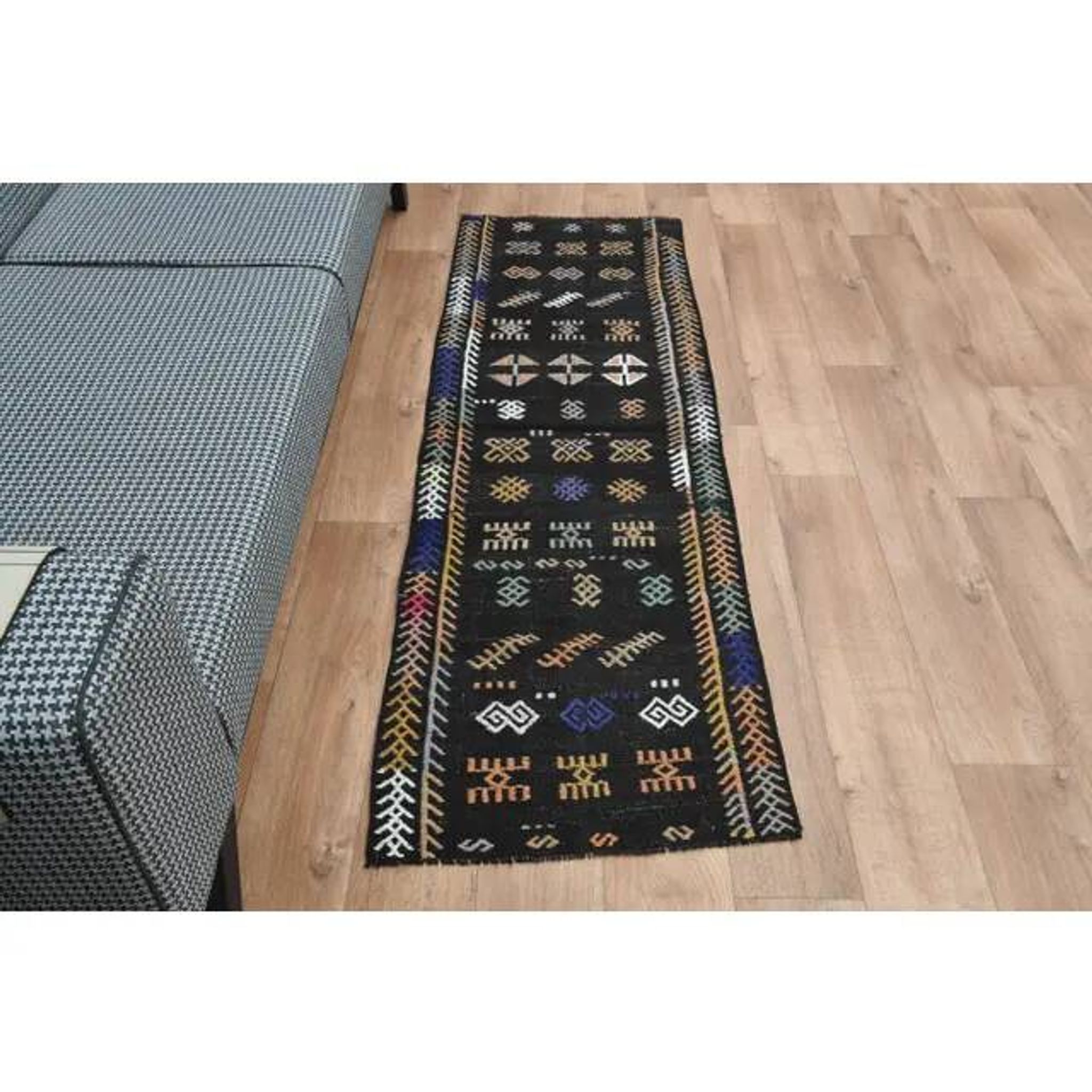 Handmade Turkish Vintage Wool Runner Rug  58x180