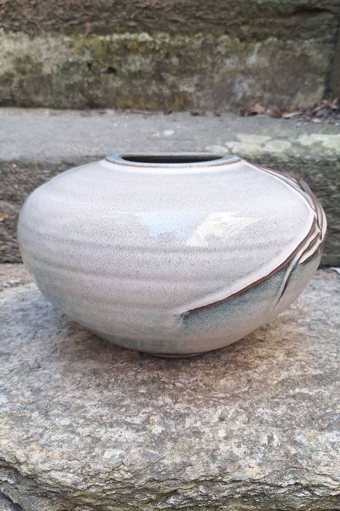 Ceramic vase by Nadia and Alain Pinel