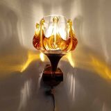 Pair of 70s oberglass wall lights vienna austria