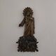 Antique bronze holy water font