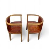 Pair of 1930's German modernist easy chairs
