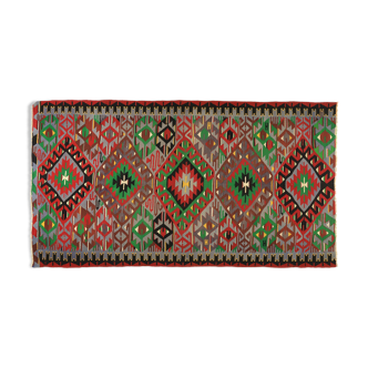 Anatolian handmade kilim rug 326 cm x 172 cm