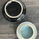 Antique enamelled ceramic box signed alpho