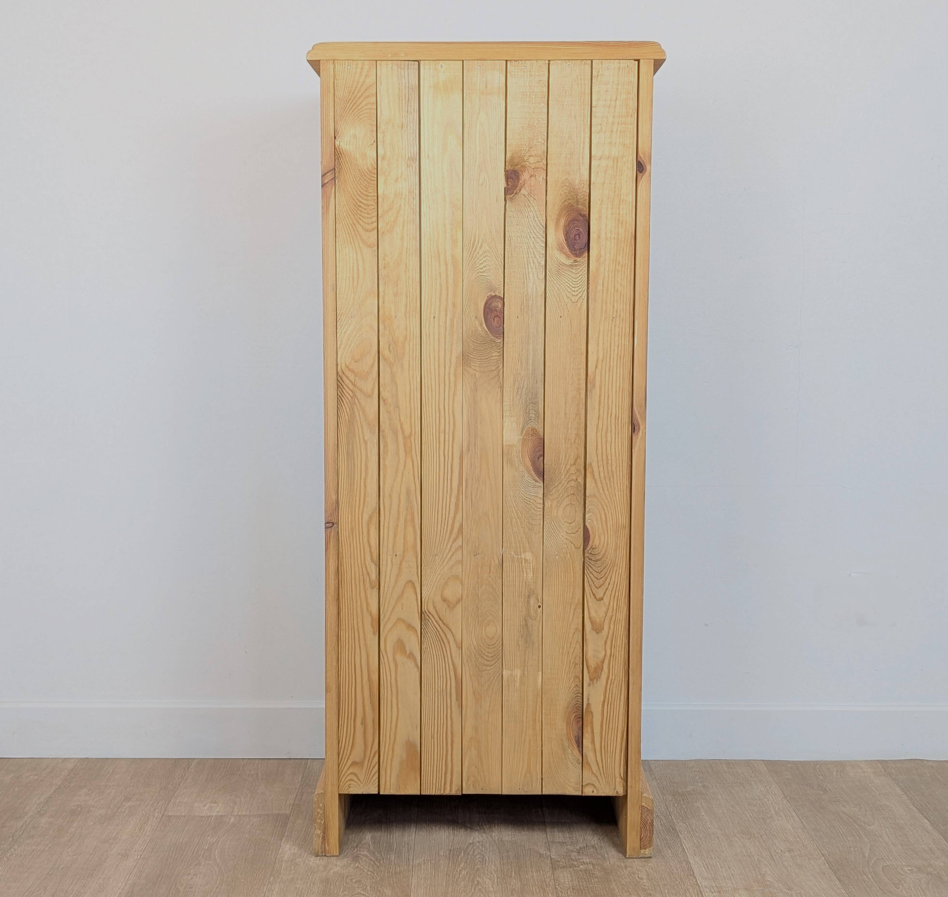 Pine chiffonier chest of drawers with 7 drawers
