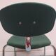 4 chairs made of green steelcase strafor fabric