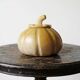 Vintage carved and polished stone box, pumpkin vintage craft 1980-1990