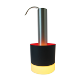 Danish Mid-century vintage hanging ceiling lamp classic lines, white opaline shade