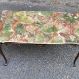 Louis XV gilt bronze and onyx coffee table