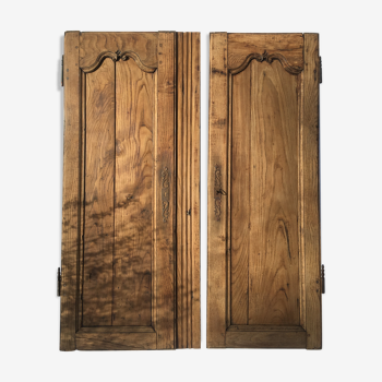 Old doors wardrobe for dressing or decoration