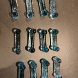 12 Blue biot glassware knife holders