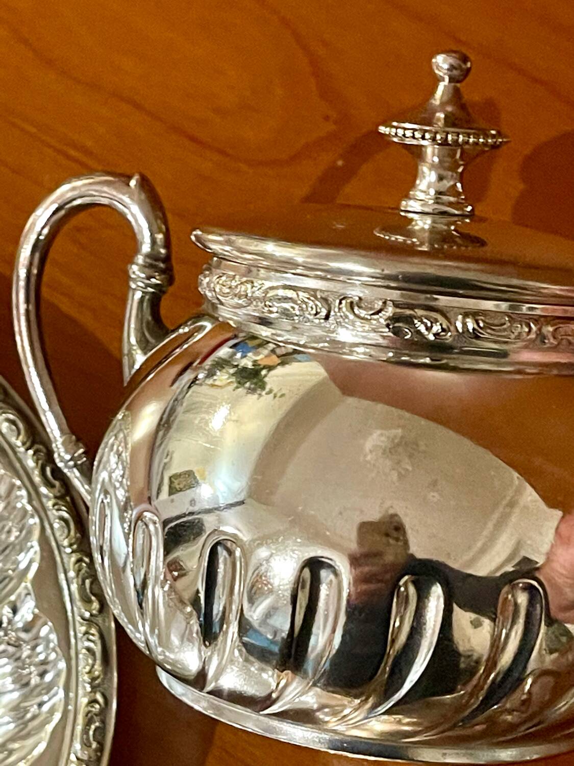 WMF tea set, silver-plated metal, 4 pieces