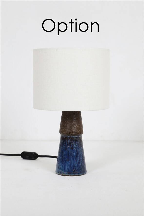 Mid-century Michael Andersen studio ceramic table lamp / handmade / Danish modern design / 1960s