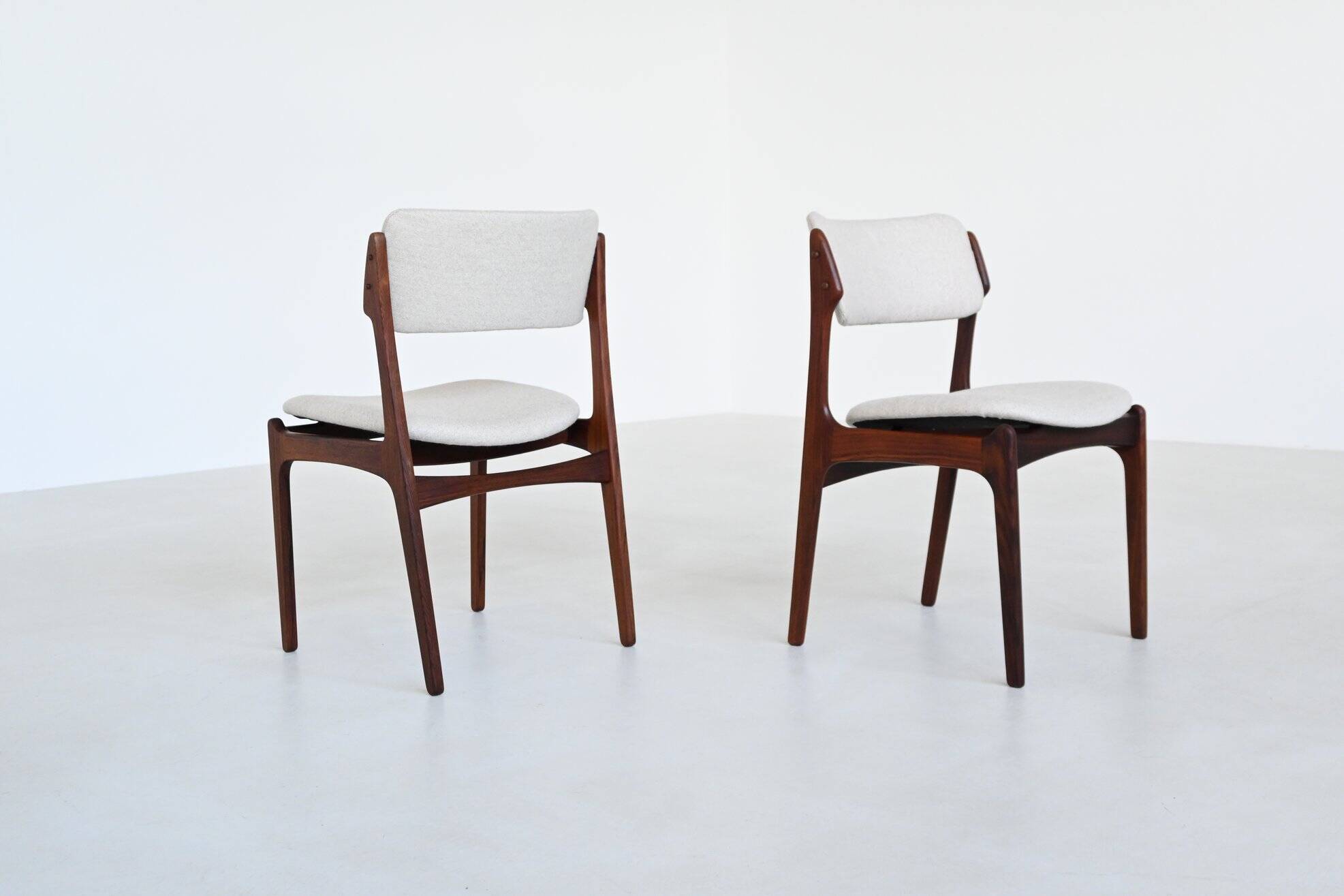 Erik Buch OD 49 set of ten dining chairs rosewood O.D. Mobler Denmark 1960