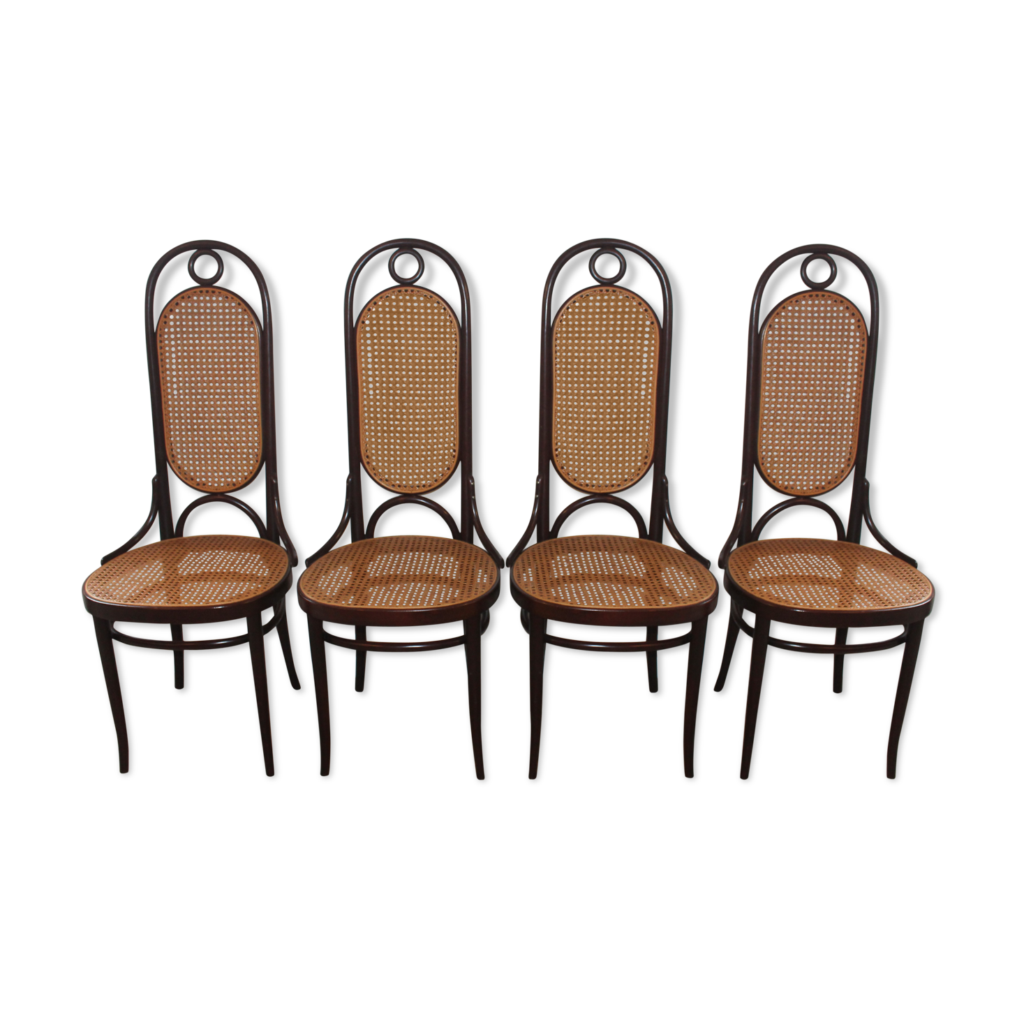 Lot of 4 Thonet chairs No. 17 from the 50s/60s