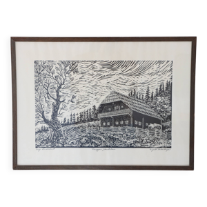 gravure sur bois de Engelbert