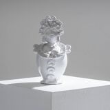 Paire de soliflores têtes de maure en céramique, 1970s