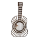 Rattan guitar mirror 75 x 38 cm year 1950