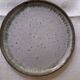 Set of 5 dessert plates in vintage gray blue enamelled stoneware