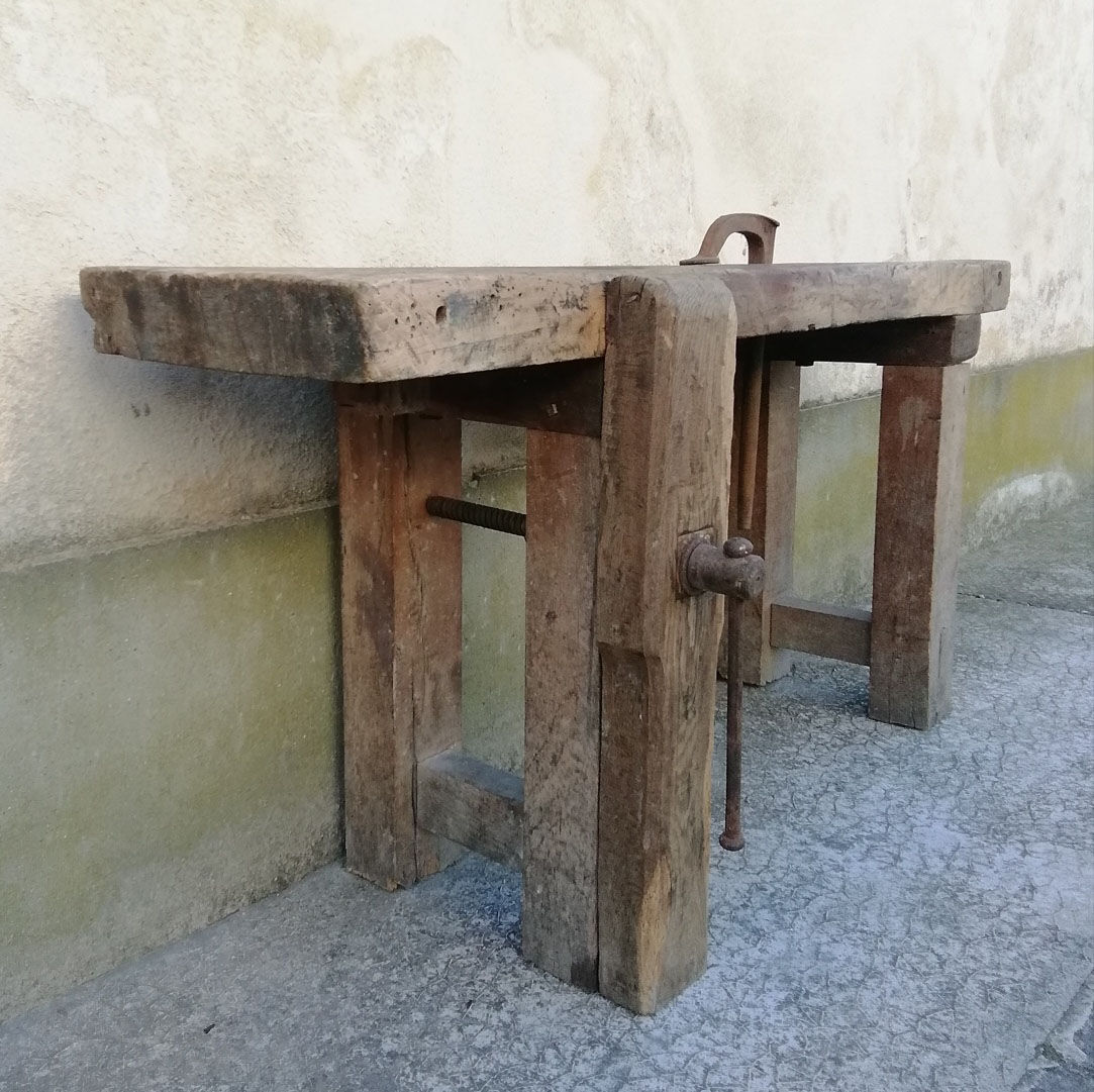 Old carpenter's workbench