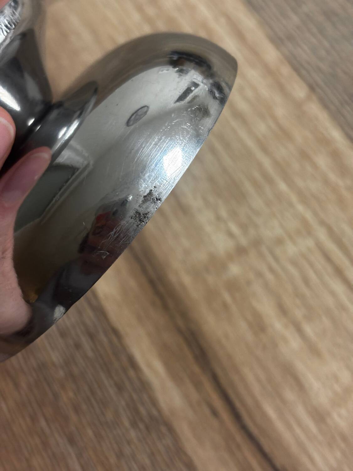 Vintage set of 6 small stainless steel bowls.