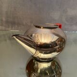 Silver metal teapot WMF vintage design 1960