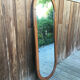 Miroir ovale en bois 148cm