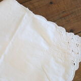 Square tablecloth, embroidered, cotton