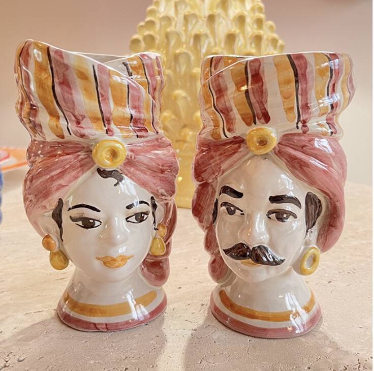 Sicilian vase - pink