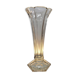 Val Saint Lambert Art deco vaas, serie Luxval model Américain L transparant