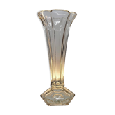 Vaas Art déco Val Saint Lambert, série Luxval modèle Américain L transparent