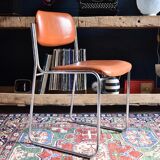 Chrome and leather chairs