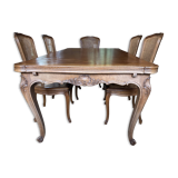 Dining table with extension