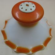 Abat jour verre dentellé