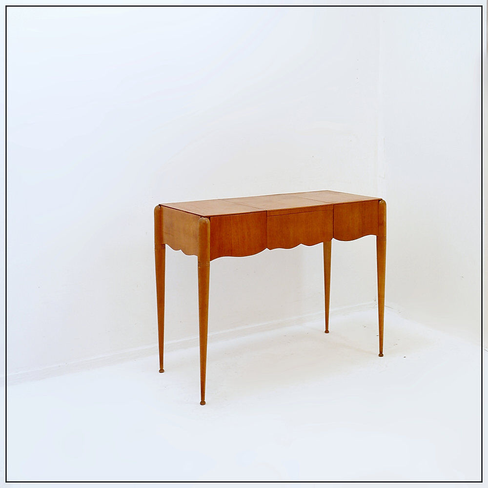 Dressing table with mirror, drop leaf and drawers - 20th century