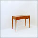 Dressing table with mirror, drop leaf and drawers - 20th century