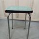 Green Formica stool