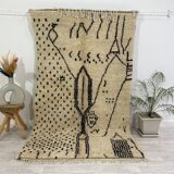 Handmade Moroccan Berber carpet 245 x 147 CM