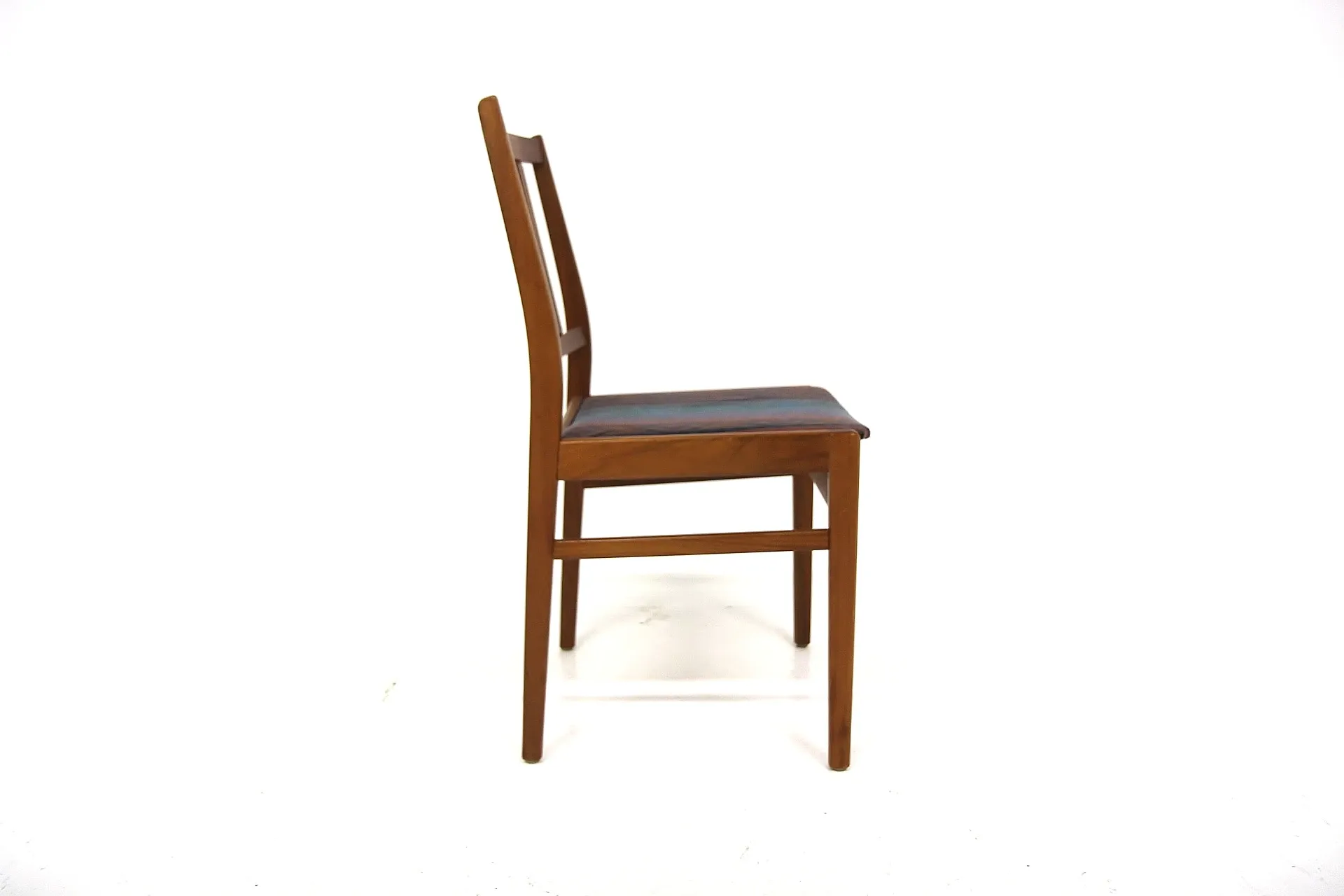 Set of 4 Scandinavian walnut chairs, Sweden, 1960.