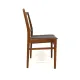 Set of 4 Scandinavian walnut chairs, Sweden, 1960.