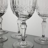 6 signed crystal water/wine glasses
