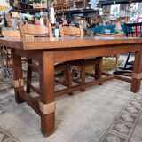 Solid oak farmhouse table
