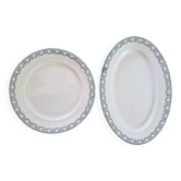 Set Of 2 Large Salt Dishes Model Garlands LXVI