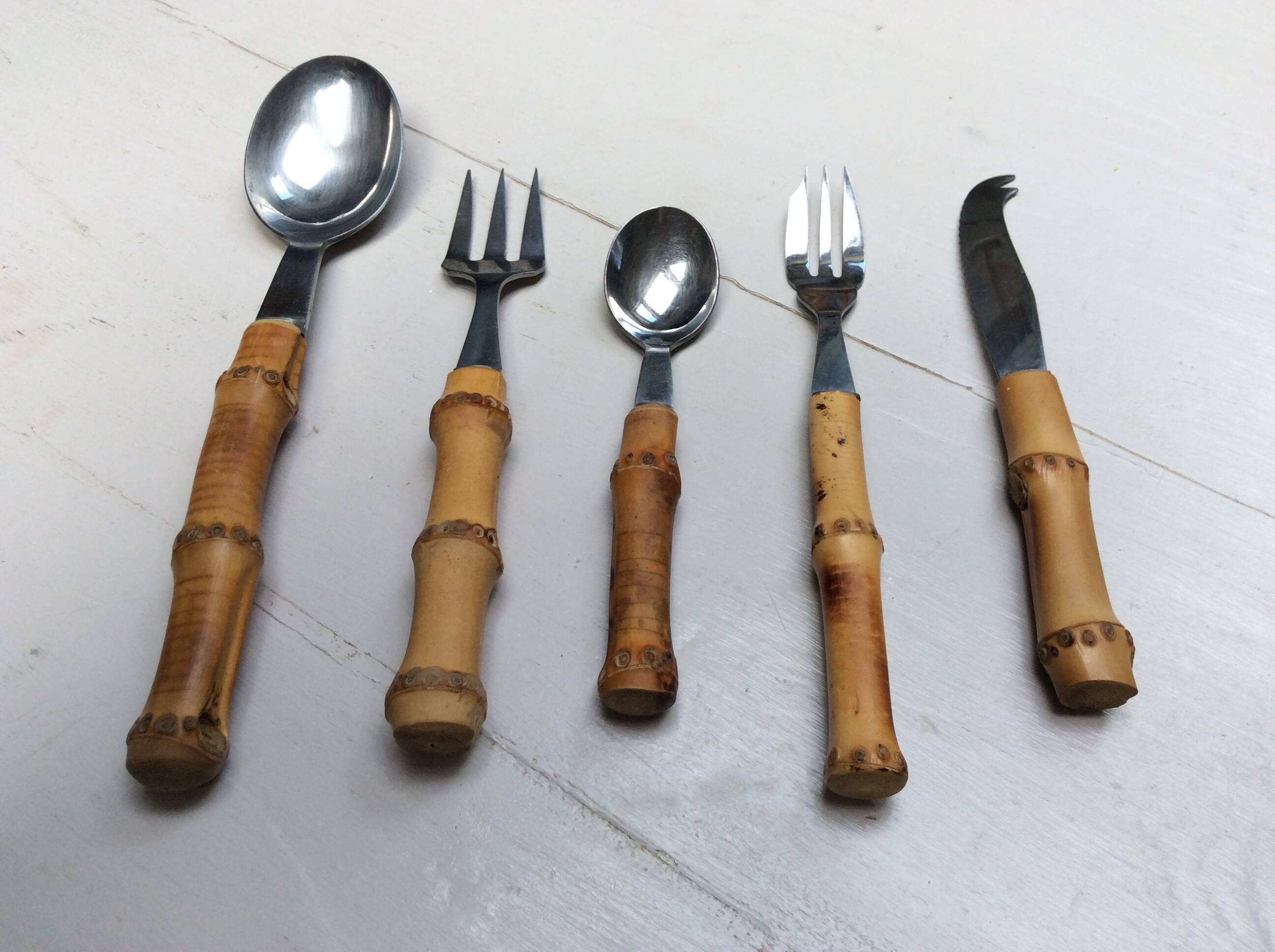 Bamboo cutlery set