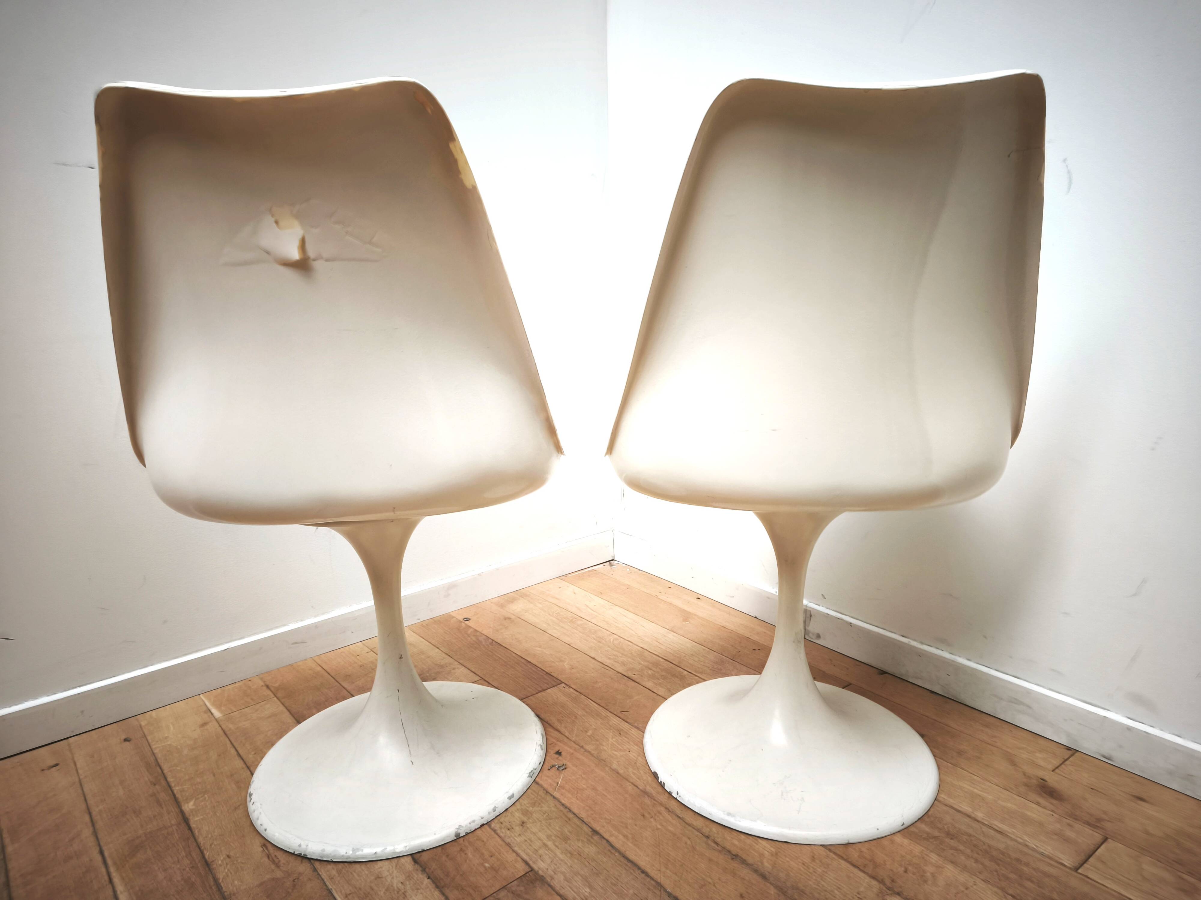 Pair of vintage Tulip chairs, Eero Saarinen