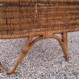 Bamboo and rattan child bed