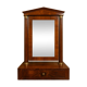 Miroir de toilette ou Psyché Empire en acajou