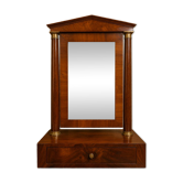 Miroir de toilette ou Psyché Empire en acajou