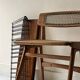 Scandinavian teak wall shelf bookcase ED. Tomado, Holland 1950