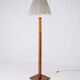 Art Deco floor lamp in marquetry, France, 1930s