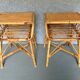 Paire de chevets en rotin vintage